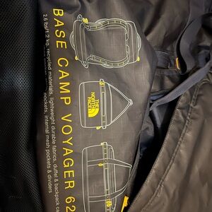 The North Face Navy Blue Base Camp Voyager 62L Duffel Bag